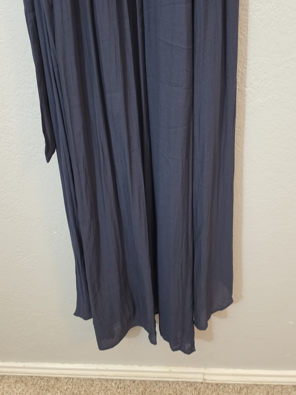 Free People Fiona Maxi Wrap Dress In Midnight Blue Womens Small Embroidered - Picture 16 of 16